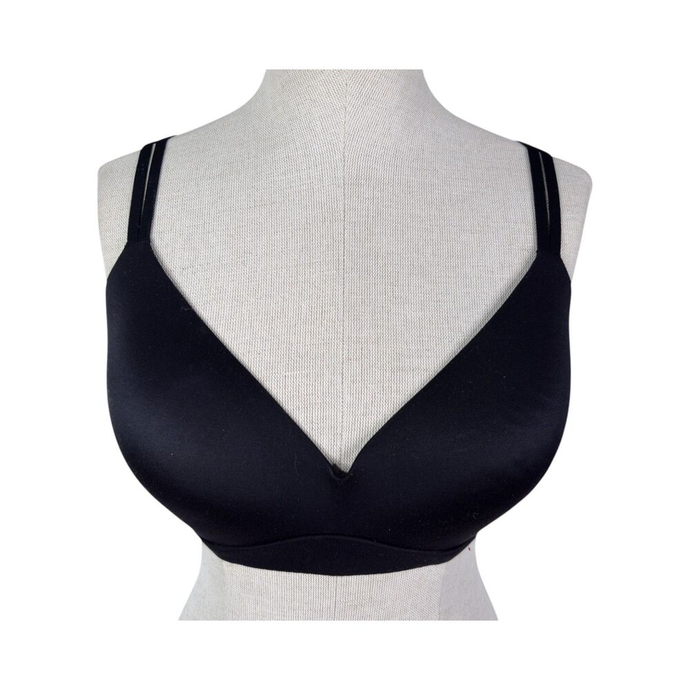Aerie Sunnie Wireless Bra sz 36DD * Black Padded Wire Free No Wires Soft